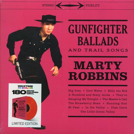Marty Robbins - Gunfighter Ballads And Trail Songs (+4 bonus tracks) (ltd. ed.) (180g) (red vinyl) - Vinyl LP, LP