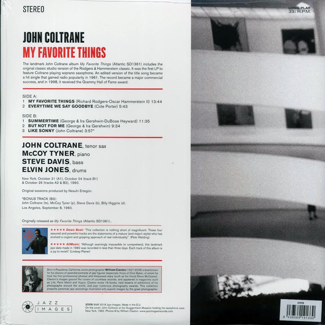 John Coltrane - My Favorite Things (+bonus track) (ltd. ed.) (180g) - Vinyl LP, LP