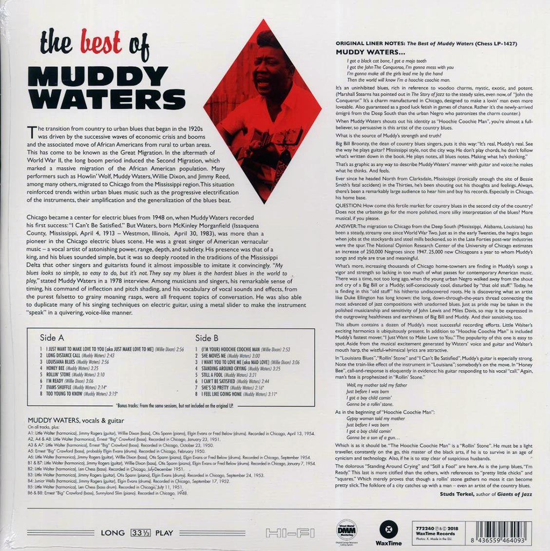 Muddy Waters - The Best Of Muddy Waters (+4 bonus tracks) (ltd. ed.) (180g) - Vinyl LP, LP