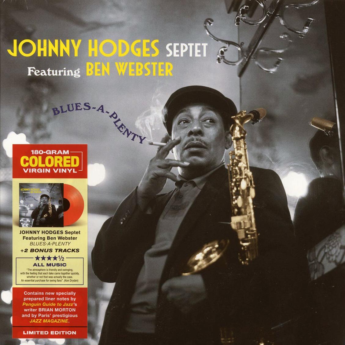 Johnny Hodges Septet, Ben Webster - Blues-A-Plenty (+2 bonus tracks) (ltd. ed.) (180g) (red vinyl) - Vinyl LP