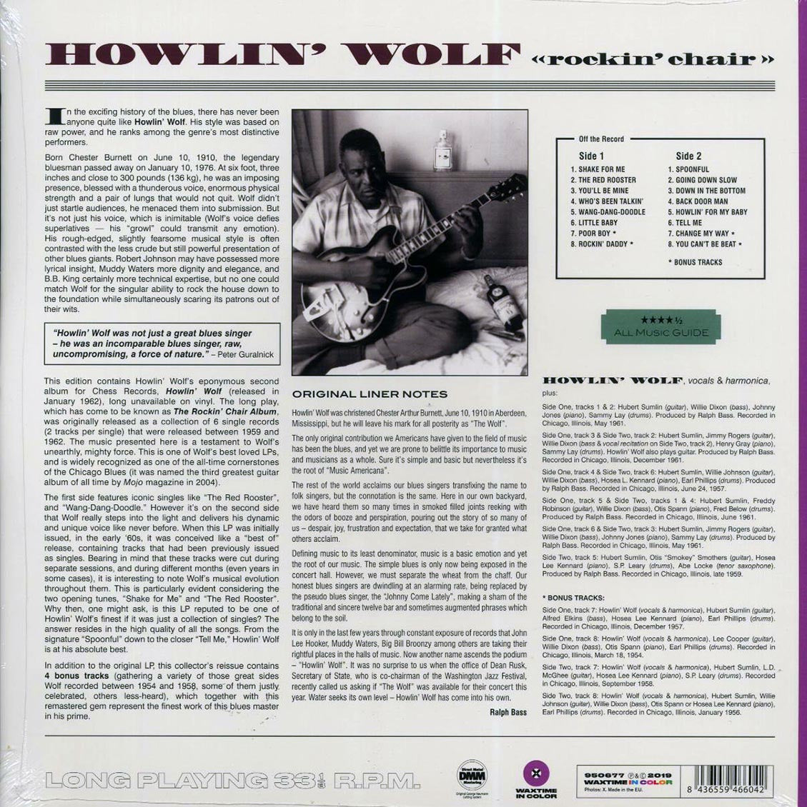 Howlin' Wolf - Rockin' Chair (+4 bonus tracks) (ltd. ed.) (180g) (purple vinyl) - Vinyl LP, LP