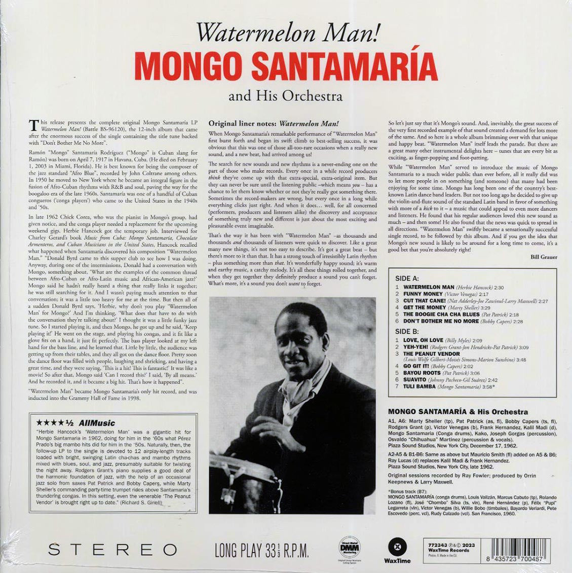 Mongo Santamaria - Watermelon Man! (+bonus track) (ltd. ed.) (180g) - Vinyl LP, LP