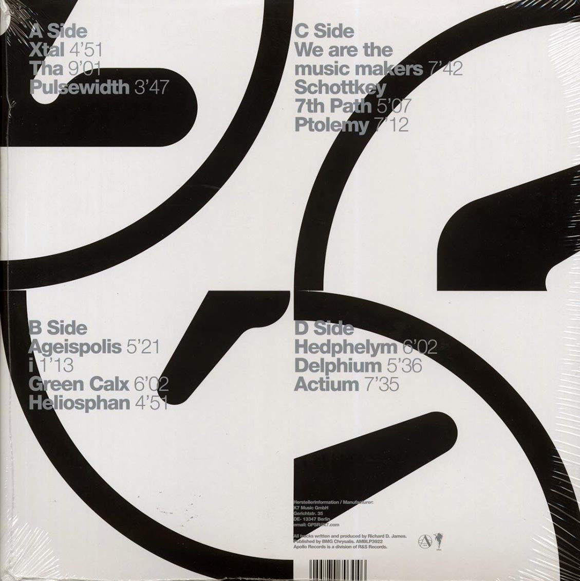Aphex Twin - Selected Ambient Works 85-92 (2xLP) (remastered) - Vinyl LP, LP