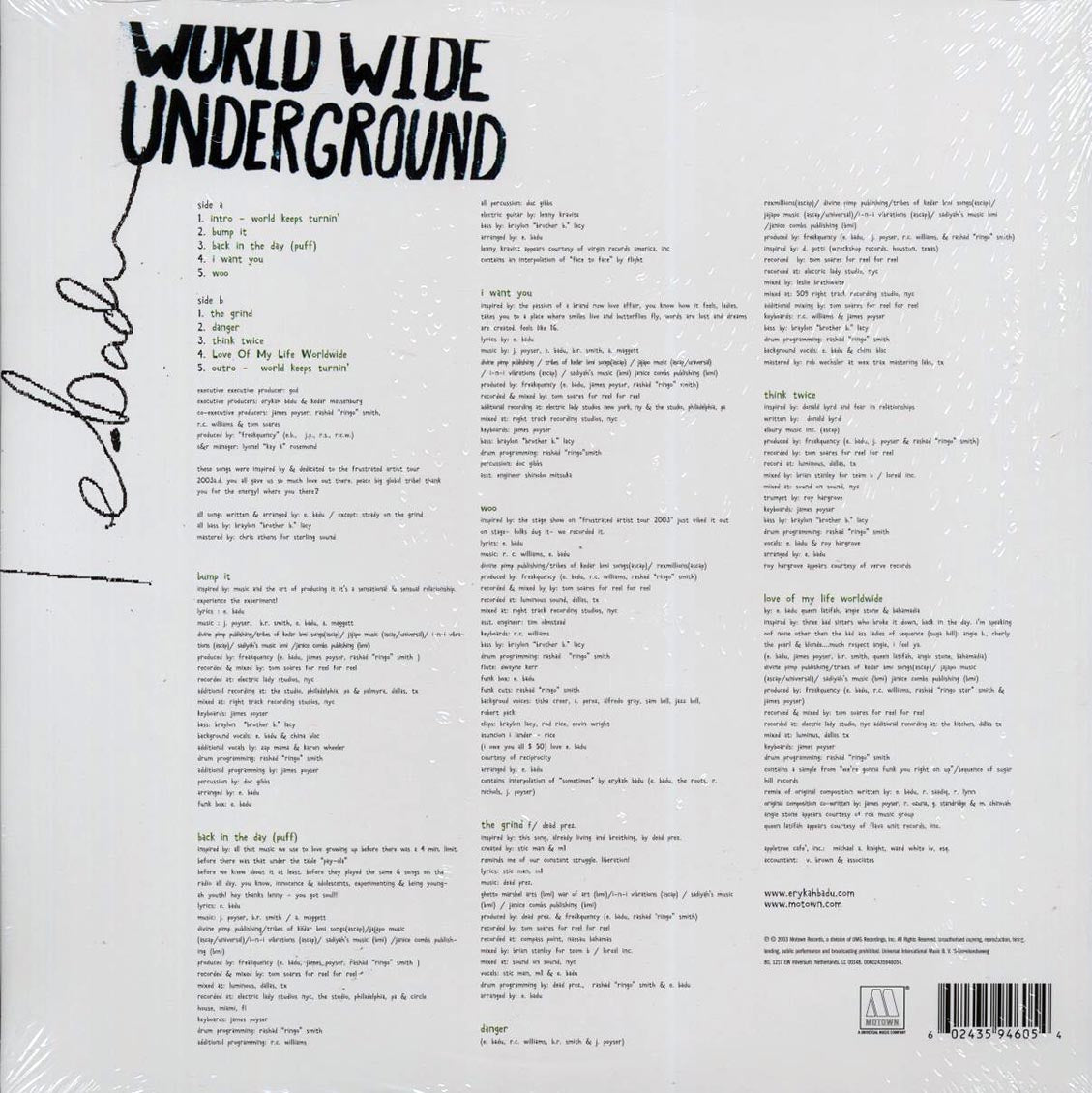 Erykah Badu - Worldwide Underground (ltd. ed.) (purple vinyl) - Vinyl LP, LP