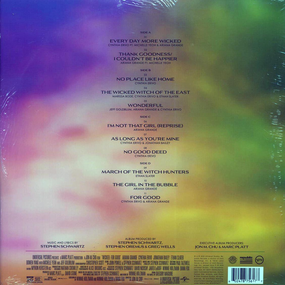 Ariana Grande, Cynthia Erivo, Stephen Schwartz, Etc. - Wicked: For Good (The Soundtrack) (2xLP) - Vinyl LP, LP
