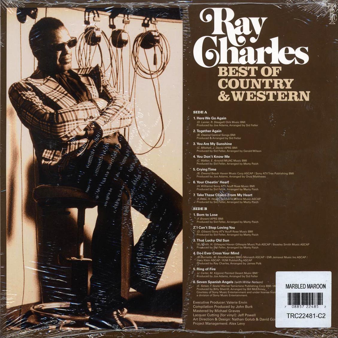 Ray Charles - Best of Country & Western (maroon vinyl) - Vinyl LP, LP