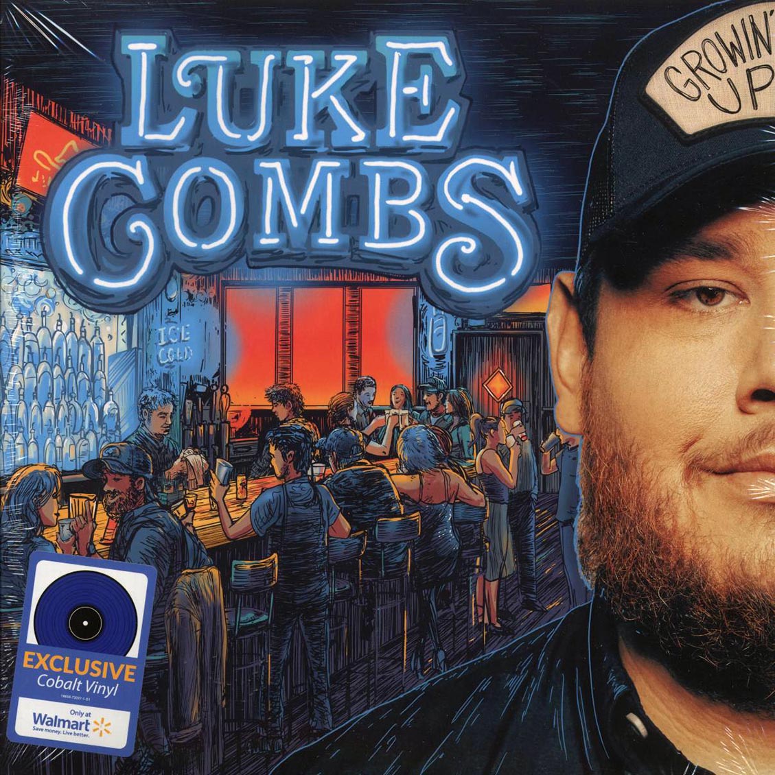 Luke Combs - Growin' Up (cobalt vinyl) - Vinyl LP