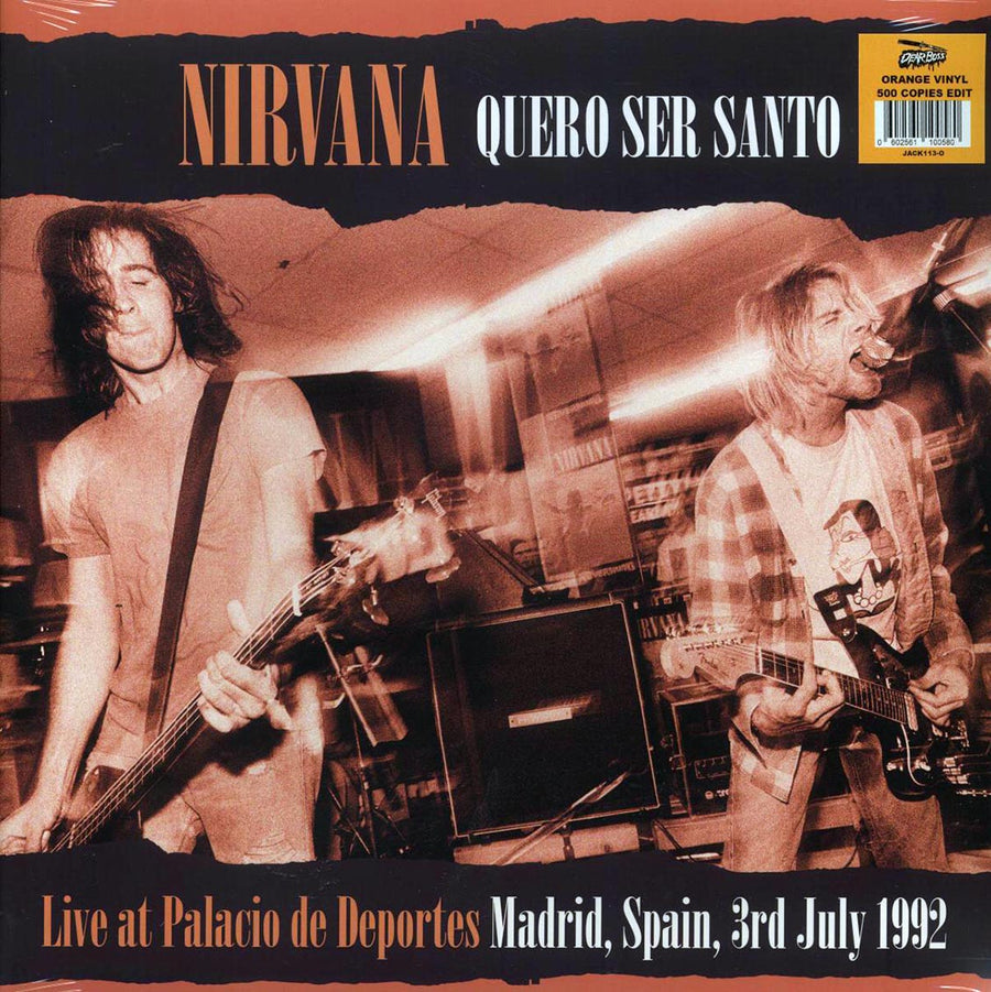 Nirvana - Quero Ser Santo: Live At Palacio De Deportes, Madrid, Spain, 3rd July 1992 (2xLP) (orange vinyl) - Vinyl LP, LP