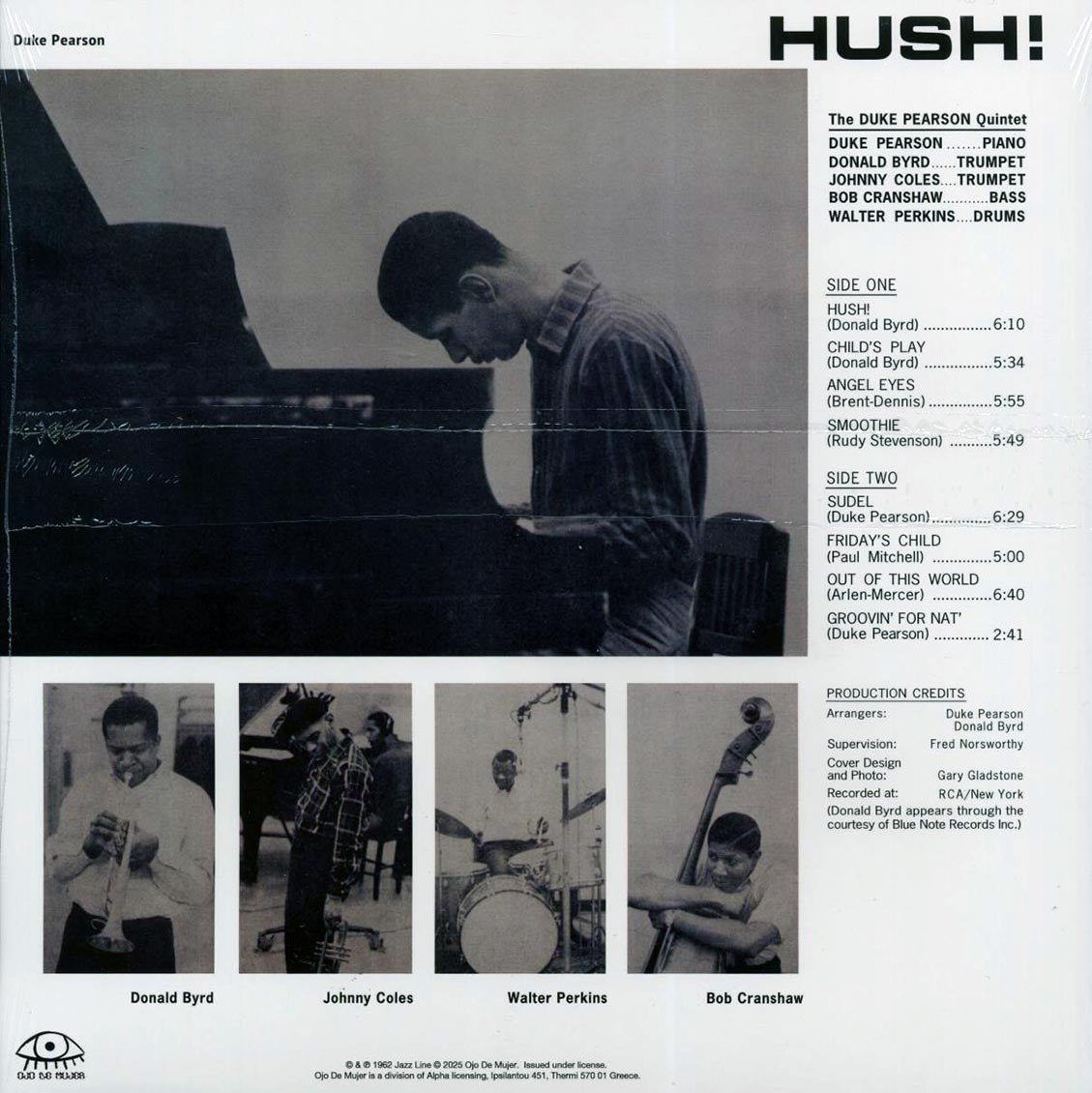 The Duke Pearson Quintet - Hush! (red vinyl) - Vinyl LP, LP
