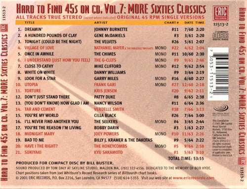 Hard-To-Find 45'S On Cd 7: More 60S Classics / Var, Hard-To-Find 45'S On Cd 7: More 60S Classics / Var, CD
