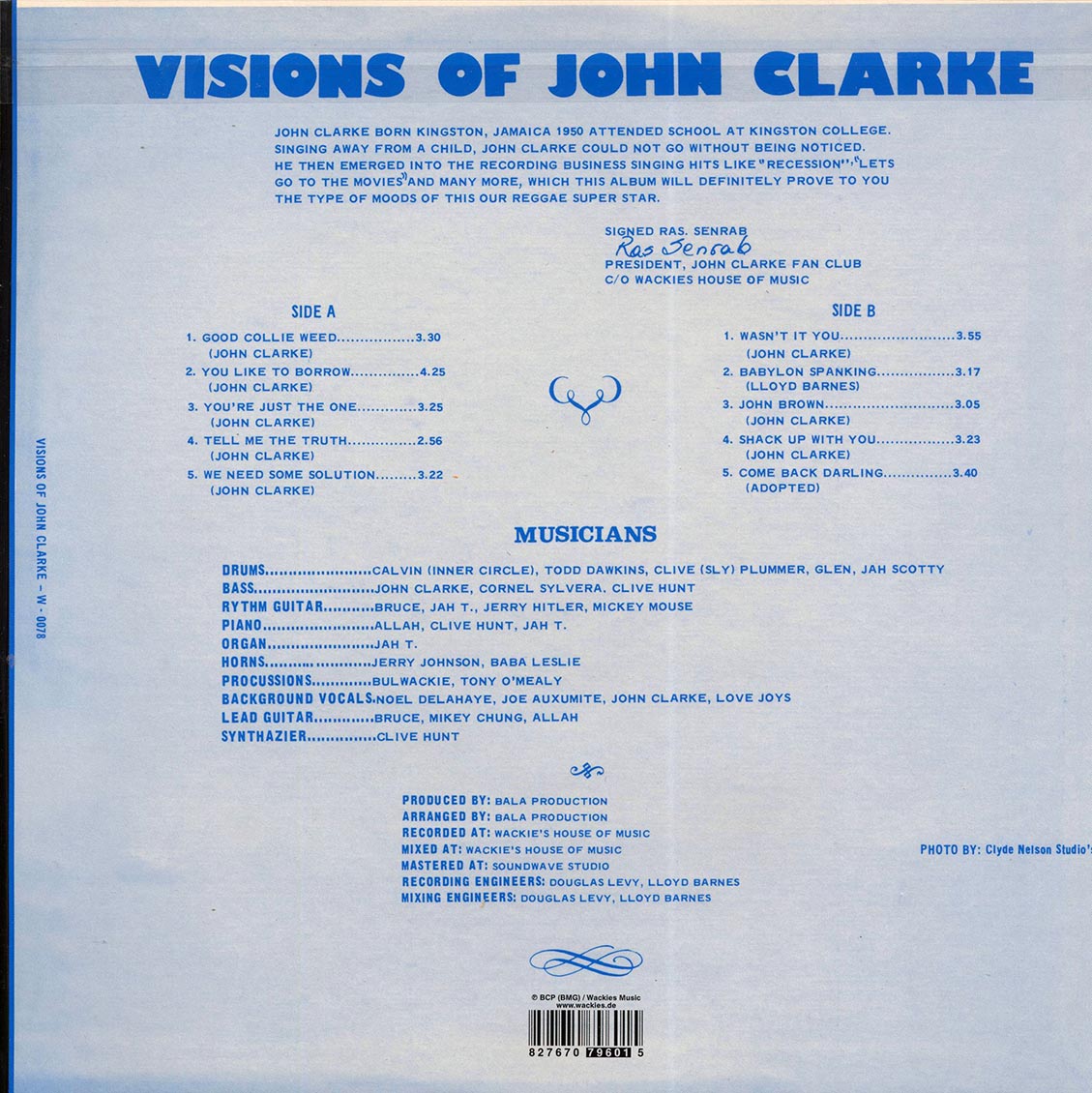 John Clarke - Visions Of John Clarke - Vinyl LP, LP