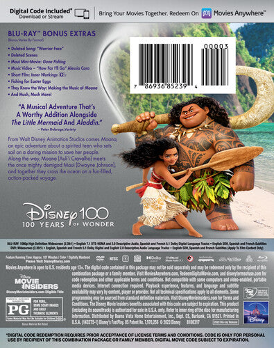 Moana, Moana, Blu-Ray