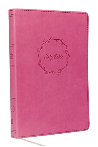 Kjv, Value Thinline Bible, Large Print, Leathersoft, Pink, Red Letter Edition, Comfort Print -- Thomas Nelson, Bible