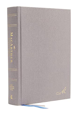 Nasb, MacArthur Study Bible, 2nd Edition, Hardcover, Gray, Comfort Print: Unleashing God's Truth One Verse at a Time -- John F. MacArthur, Bible