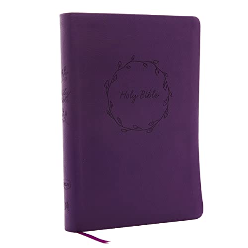 NKJV, Value Thinline Bible, Large Print, Imitation Leather, Purple, Red Letter Edition -- Thomas Nelson, Bible