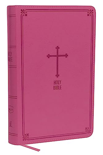 NKJV, Deluxe Gift Bible, Imitation Leather, Pink, Red Letter Edition -- Thomas Nelson, Bible