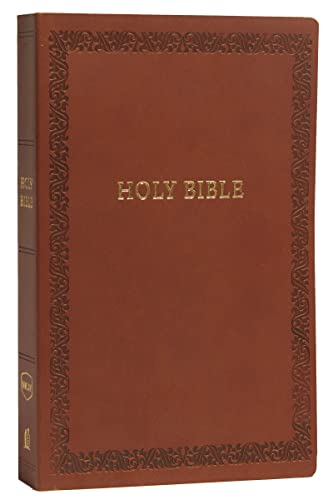 NKJV, Holy Bible, Soft Touch Edition, Imitation Leather, Brown, Comfort Print -- Thomas Nelson, Bible
