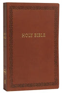 NKJV, Holy Bible, Soft Touch Edition, Imitation Leather, Brown, Comfort Print -- Thomas Nelson, Bible