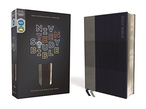 Niv, Teen Study Bible (for Life Issues You Face Every Day), Leathersoft, Blue, Comfort Print -- Lawrence O. Richards, Bible
