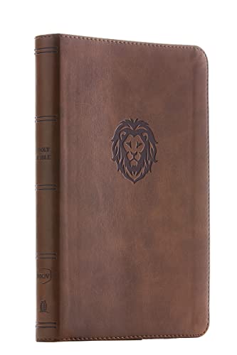 Nkjv, Thinline Bible Youth Edition, Leathersoft, Brown, Red Letter Edition, Comfort Print -- Thomas Nelson, Bible