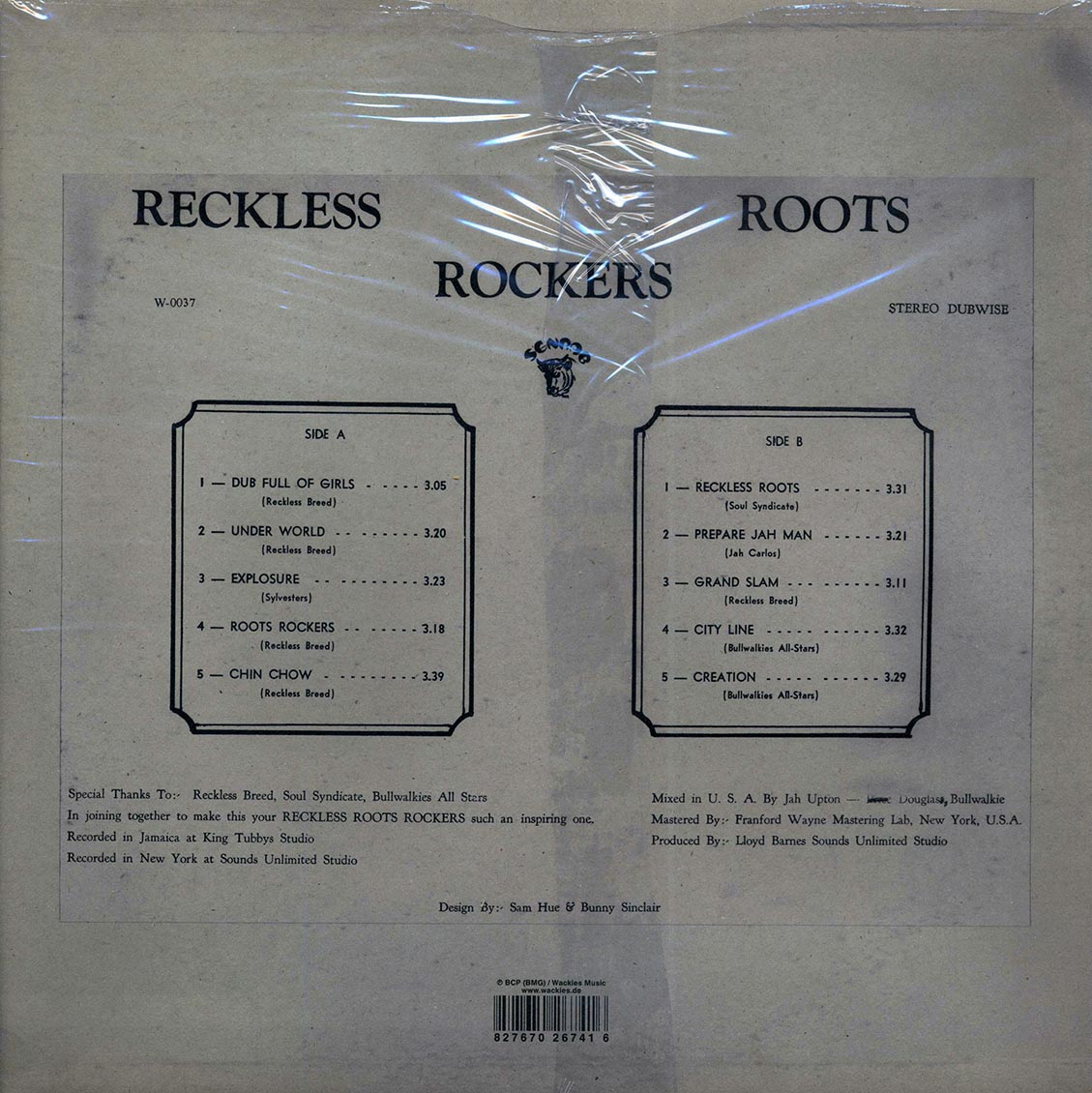 Wackie's - Reckless Roots Rockers - Vinyl LP, LP