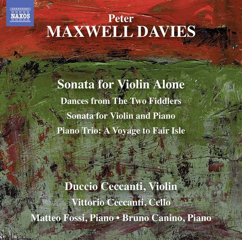 Maxwell Davies: Sonata For Violin Alone -- Davies / Ceccanti / Fossi, CD