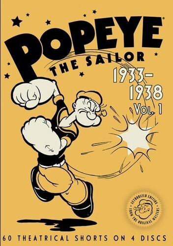 Popeye The Sailor: 1933-1938 - Vol 1, Popeye The Sailor: 1933-1938 - Vol 1, DVD