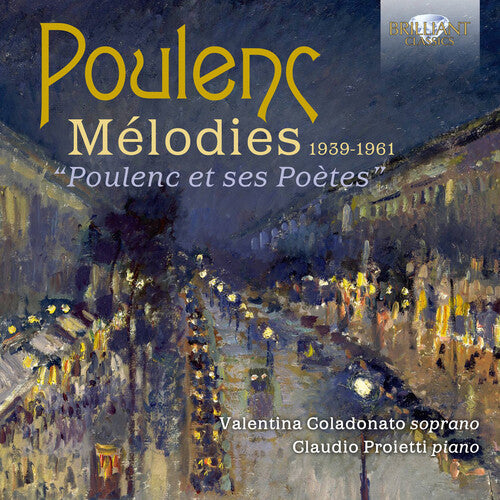 Melodies 1939-1961 -- Poulenc / Coladonato / Proietti, CD
