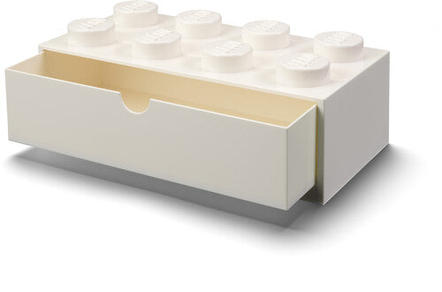 Lego Desk Drawer 8 White