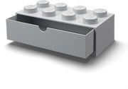 Lego Desk Drawer 8 Grey