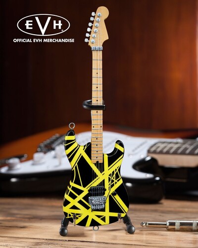 Evh Evh002 Eddie Van Halen Black/Ylw Mini Guitar