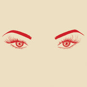 Oh No - Solid Cream & Solid Scarlet