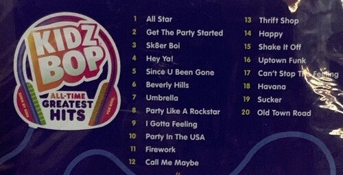 Kidz Bop All-Time Greatest Hits, Kidz Bop Kids, CD