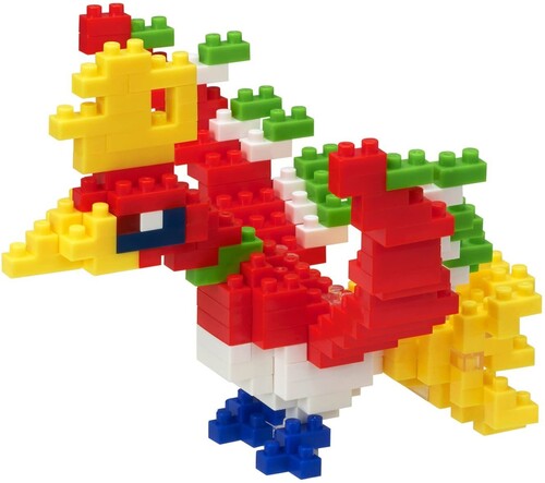 Pokemon Series - Ho-Oh Building Kit, Nanoblock, Collectibles
