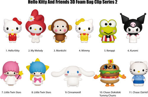 Hello Kitty 3D Foam Bag Clip - Series 2
