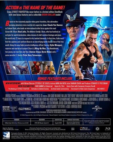 Street Fighter Bd Steelbook, Street Fighter Bd Steelbook, Blu-Ray