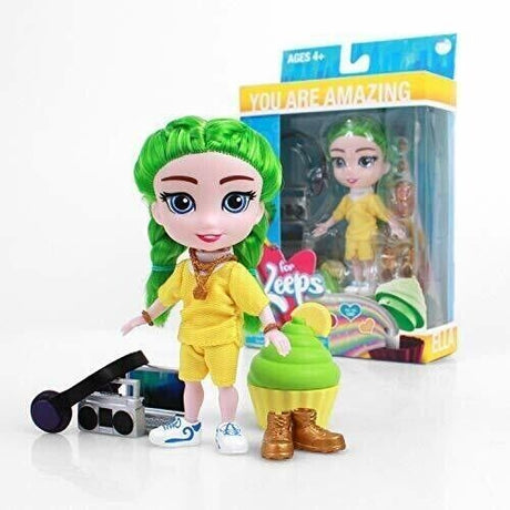 For Keeps Ella Girl /W Cupcake Keepsake Lime Hair, Loyal Subjects, Collectibles