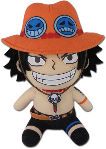One Piece Ace Sitting Pose 7 Inch Plush