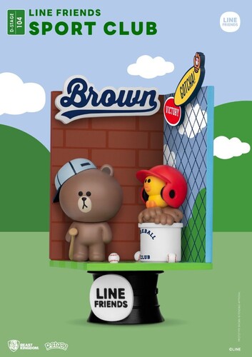 Line Friends Ds-104 Diorama Stage Sport Club 6In S, Beast Kingdom, Collectibles
