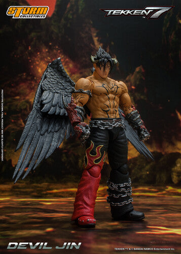Tekken 7 - Devil Jin, Storm Col 1/12 Action Figure, Storm Collectibles, Collectibles