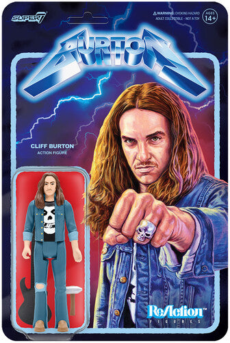 BURTON, CLIFF / SUPER7 -  MISFITS SKULL SHIRT- ReACTION FIGURES WAVE 1 [METALLICA]