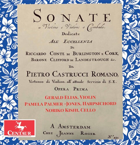 Sonate A Violino E Violone -- Castrucci / Elias / Kishi, CD