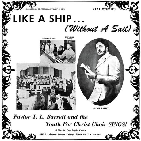 Like A Ship (Without A Sail), Pastor T.L. / Youth For Christ Choir Barrett, LP