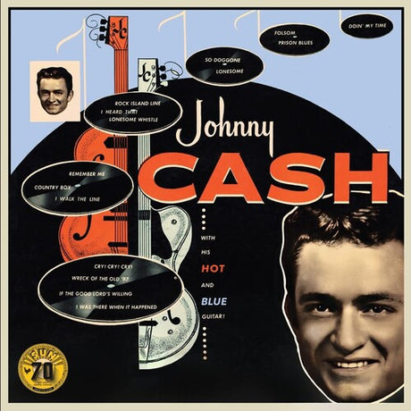 With His Hot And Blue Guitar (Sun Records 70Th), Johnny Cash, LP