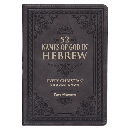 Gift Book 52 Hebrew Names of God Faux Leather by Christian Art Gifts