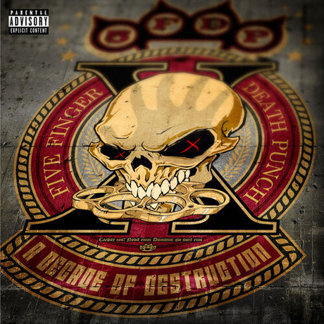 A Decade Of Destruction - Crimson Red, Five Finger Death Punch, LP