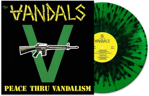 Peace Thru Vandalism - Green/Black Splatter, Vandals, LP