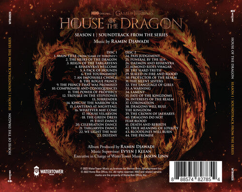 House Of The Dragon: Season 1 Hbo Series / O.S.T, Ramin Djawadi, CD