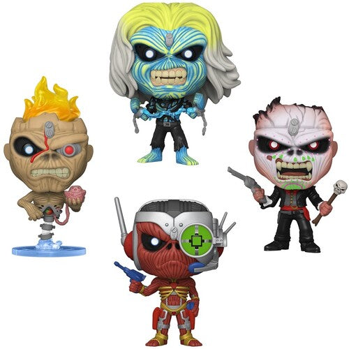 Iron Maiden - Eddie 4Pk (Glow In The Dark Box Set(, Funko Pop! Rocks:, Collectibles
