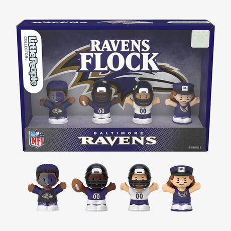 Lp Collector X Nfl Baltimore Ravens 4 Pack Se, Little People Collector, Collectibles